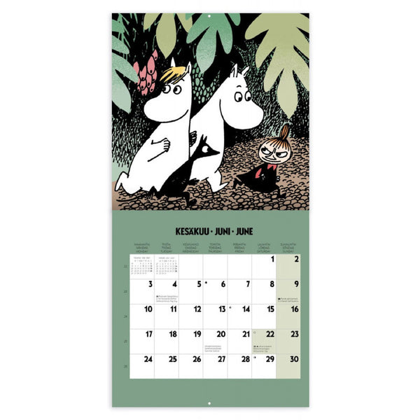 Moomin Mini Wall Calendar 2024 Putinki