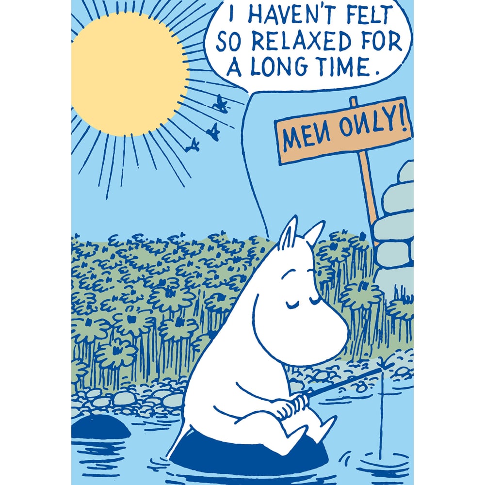 Carte de vœux décontractée Moomintroll - Hype Cards