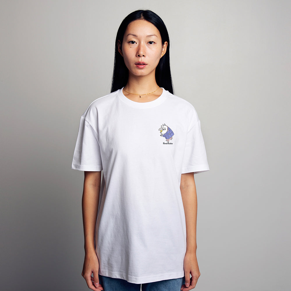 Moomintroll en pyjama T-shirt Blanc - Nordicbuddies