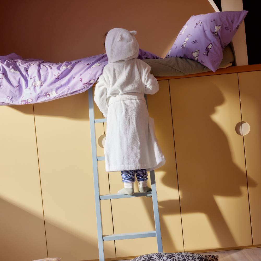 Moomintroll Kids Bathrobe White - Moomin Arabia
