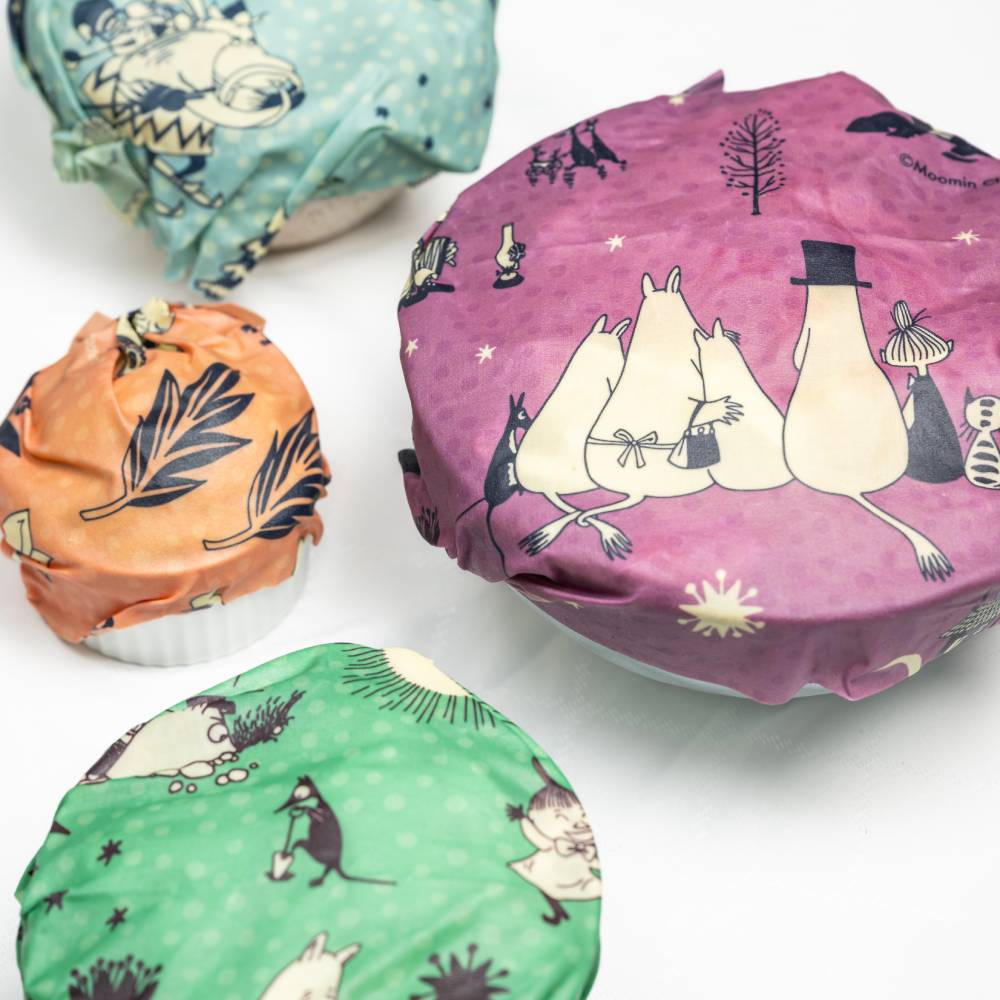 Moominpappa Bees Wax Wrap par Nightfall 3-pack - Gustaf &amp; Linnea