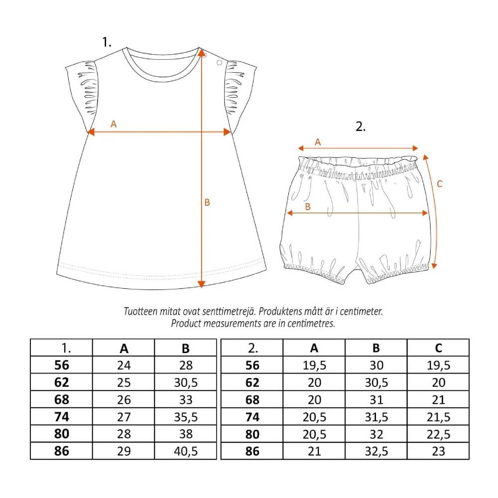 Moomin Dancers Shorts-set Pink - Martinex