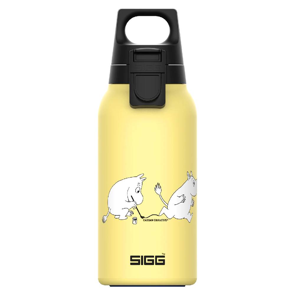 Moomin Hot&amp; Cold One Light Flip Bottle Yellow 0,33L - SIGG