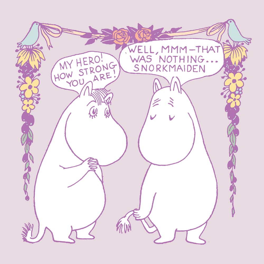 Carte de vœux Moomintroll et Snorkmaiden - Hype Cards
