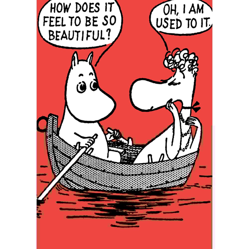 Carte de vœux d&#39;aviron Moomin - Hype Cards