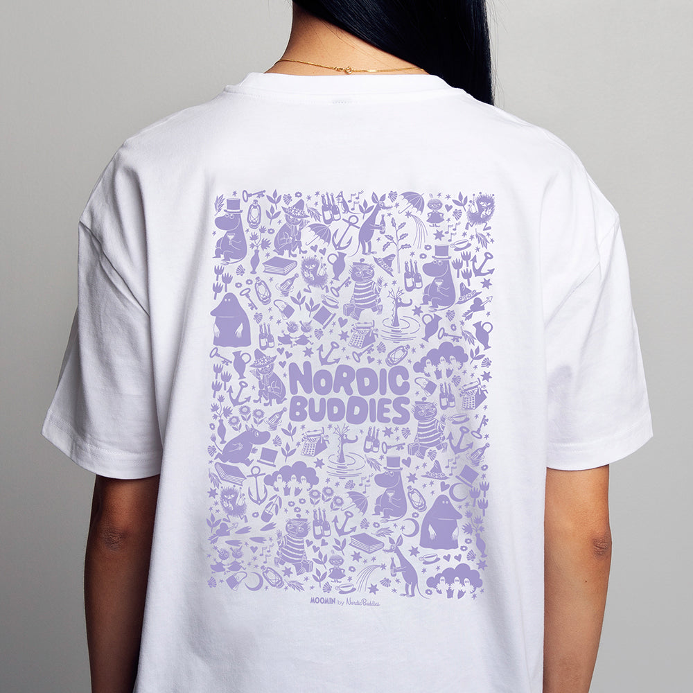 T-shirt Moomin Party Blanc - Nordicbuddies