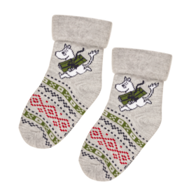 Moomintroll Fluffy Socks Grey - Martinex