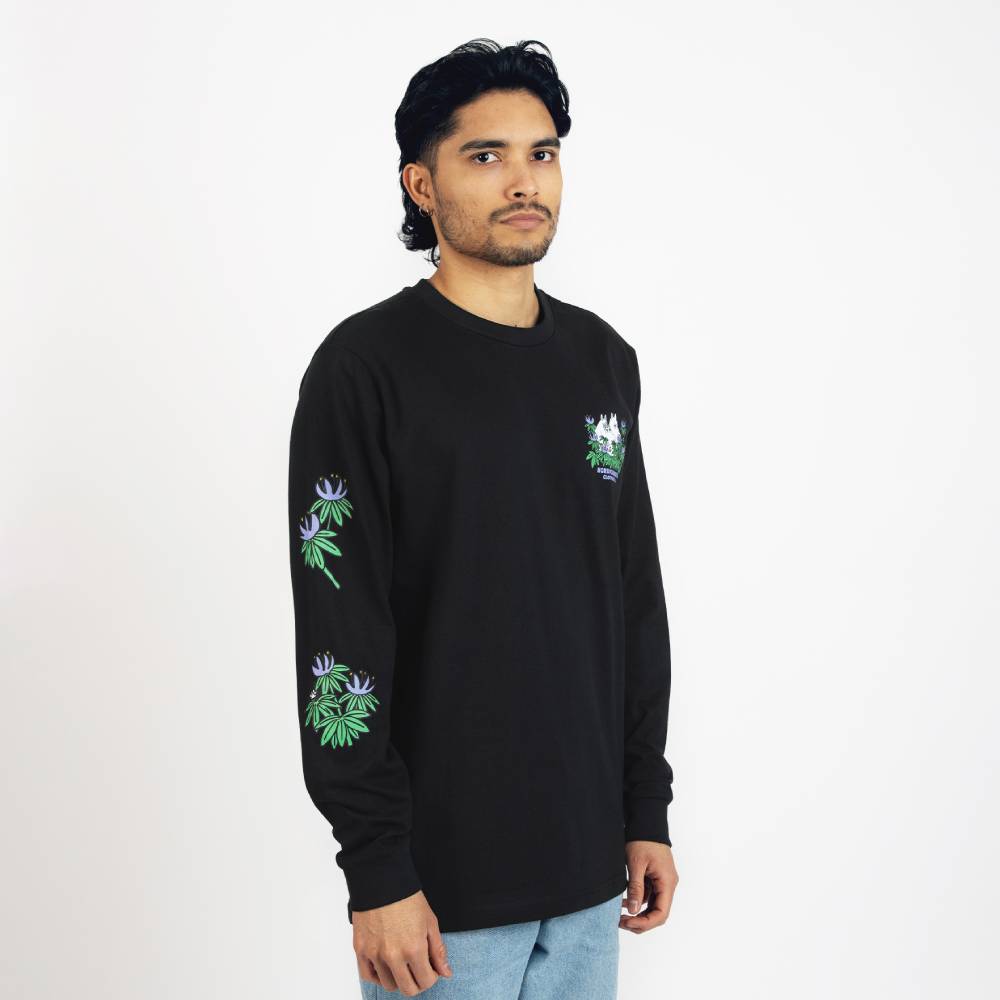 Chemise à manches longues Moomin Hiding Noir - Nordicbuddies
