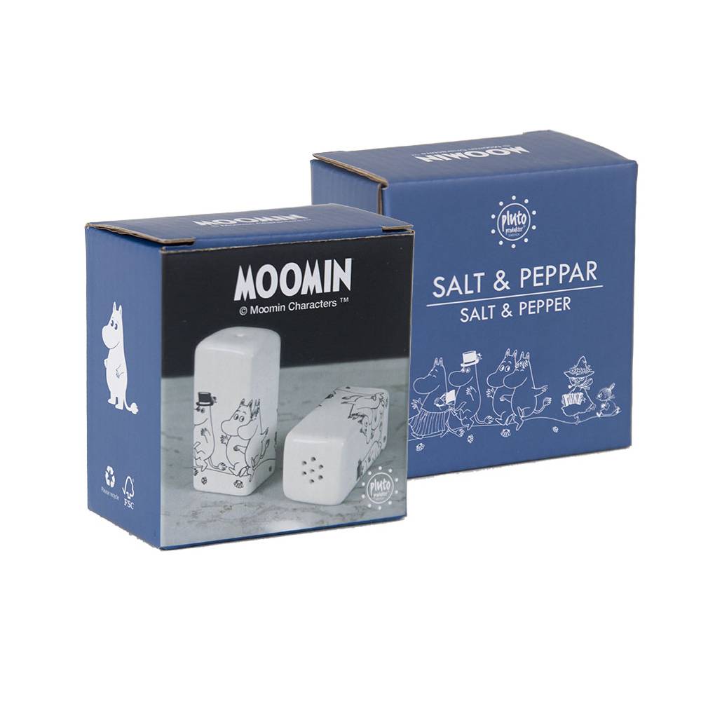 Salière et poivrière de la famille Moomin - Pluto Design