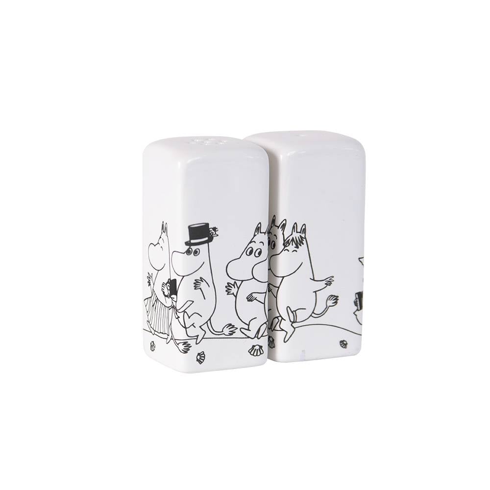 Salière et poivrière de la famille Moomin - Pluto Design