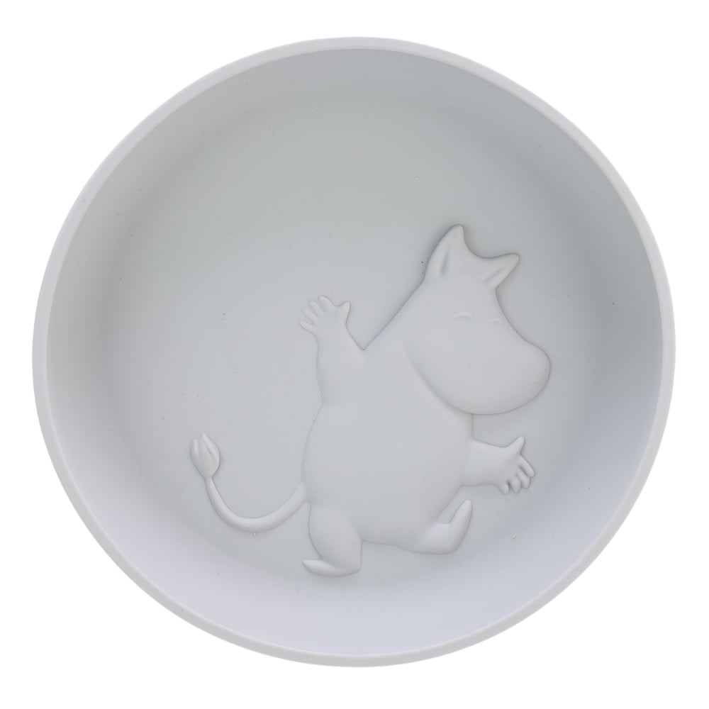 Assiette en silicone Moominpappa gris – Rätt Start