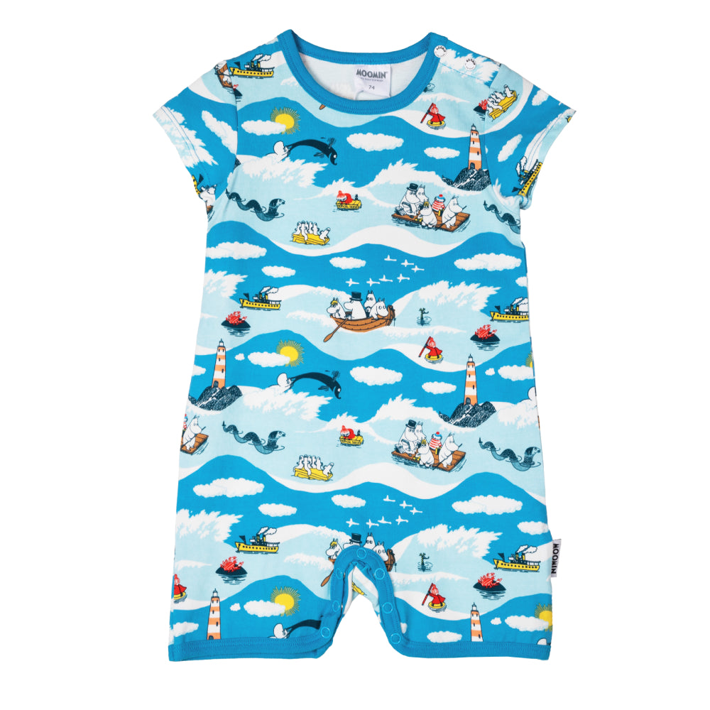 Combishort Moomin Waves Bleu - Martinex