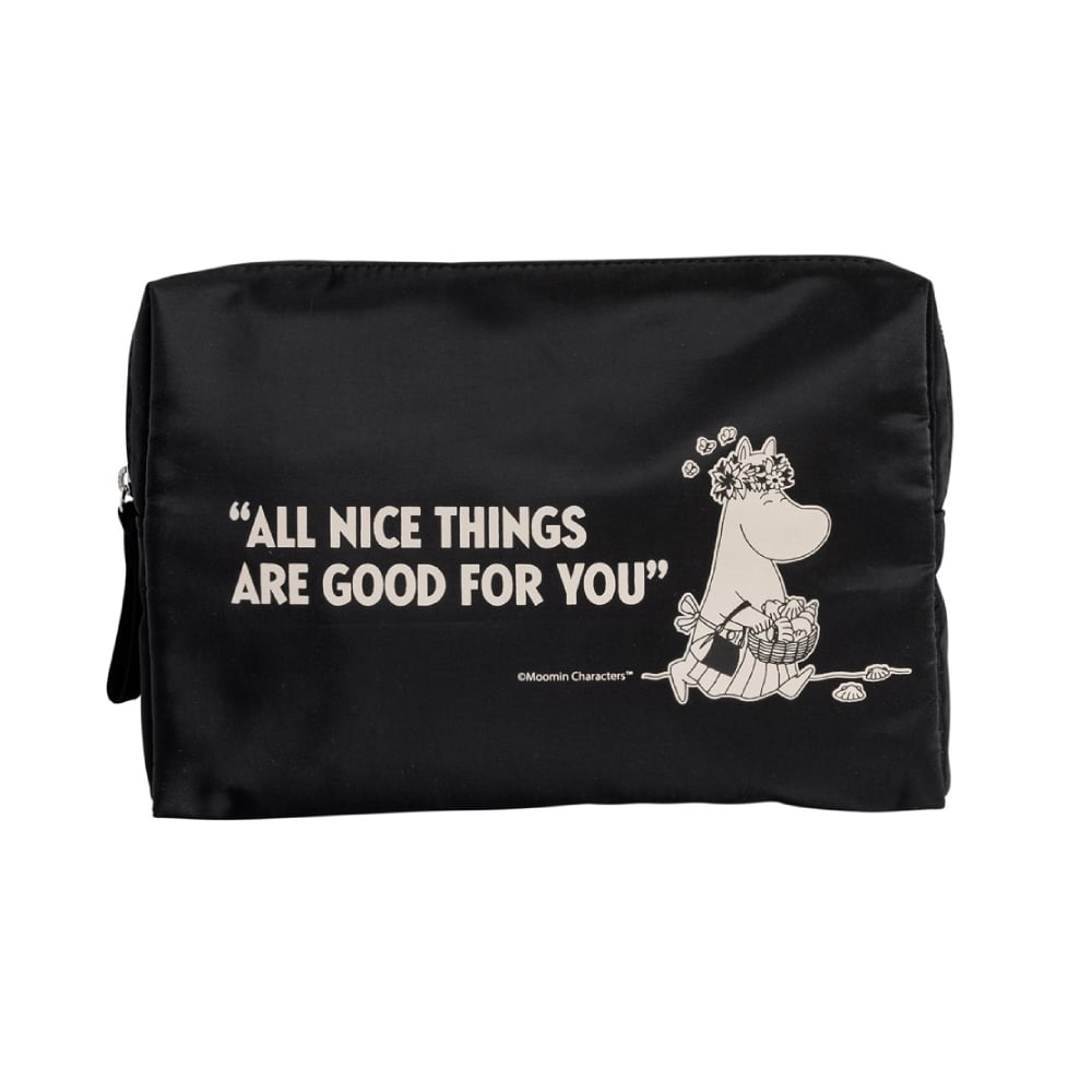 Moominmamma Large Cosmetic Bag Black - Cailap