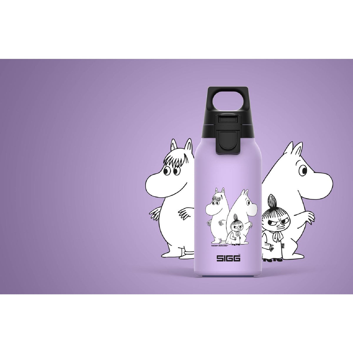 Moomin Hot &amp; Cold One Light Friends Bottle Lilac 0,33L - SIGG