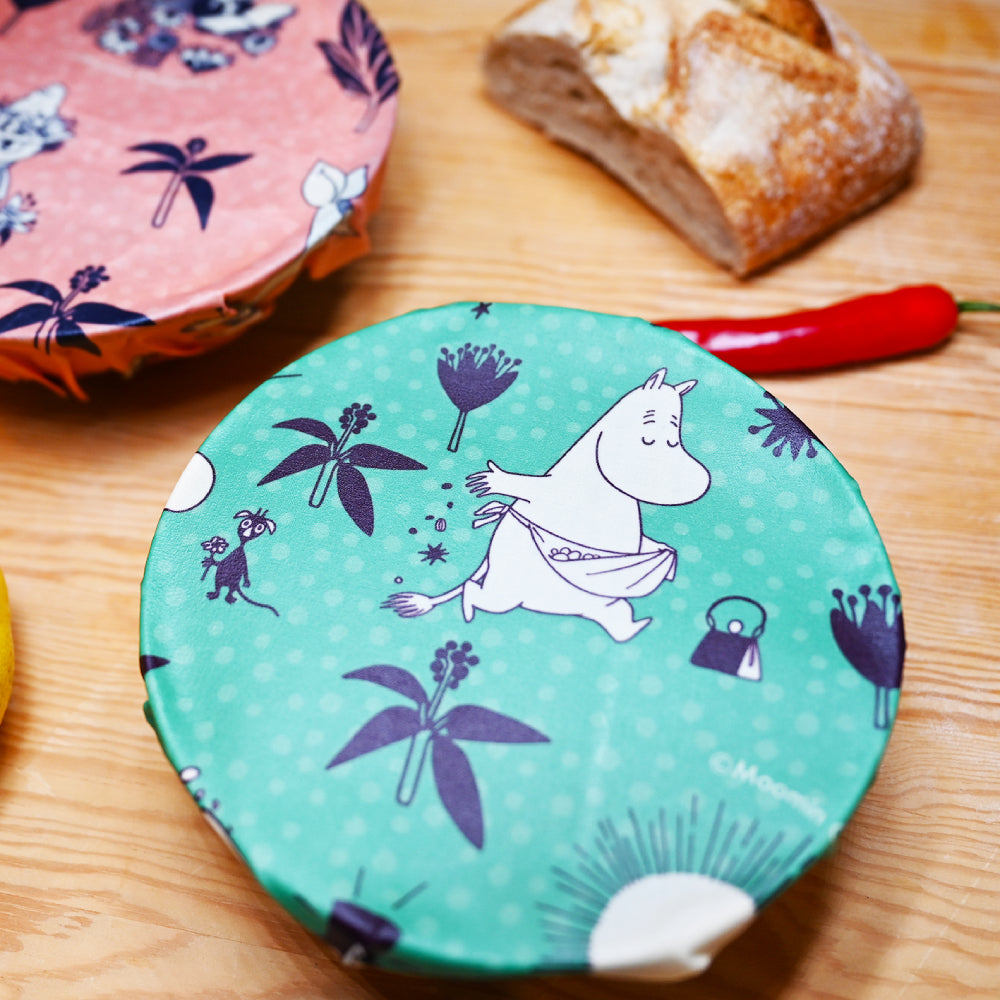 Moomintroll Bees Wax Wrap Tending The Earth 3-pack - Gustaf &amp; Linnea