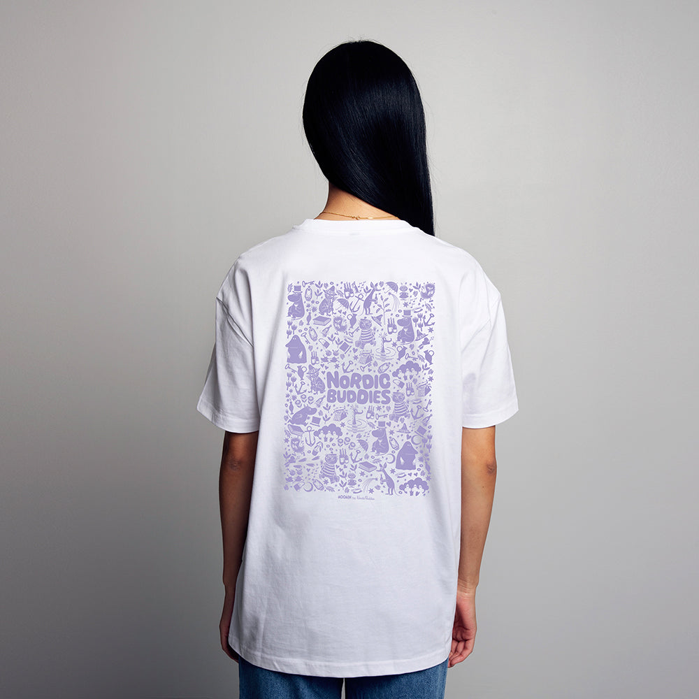 T-shirt Moomin Party Blanc - Nordicbuddies