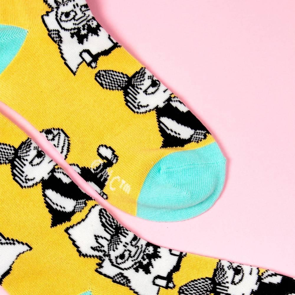 Little My Trickster Socks Yellow 36-42 - Nordicbuddies Moomin Shop Maroc