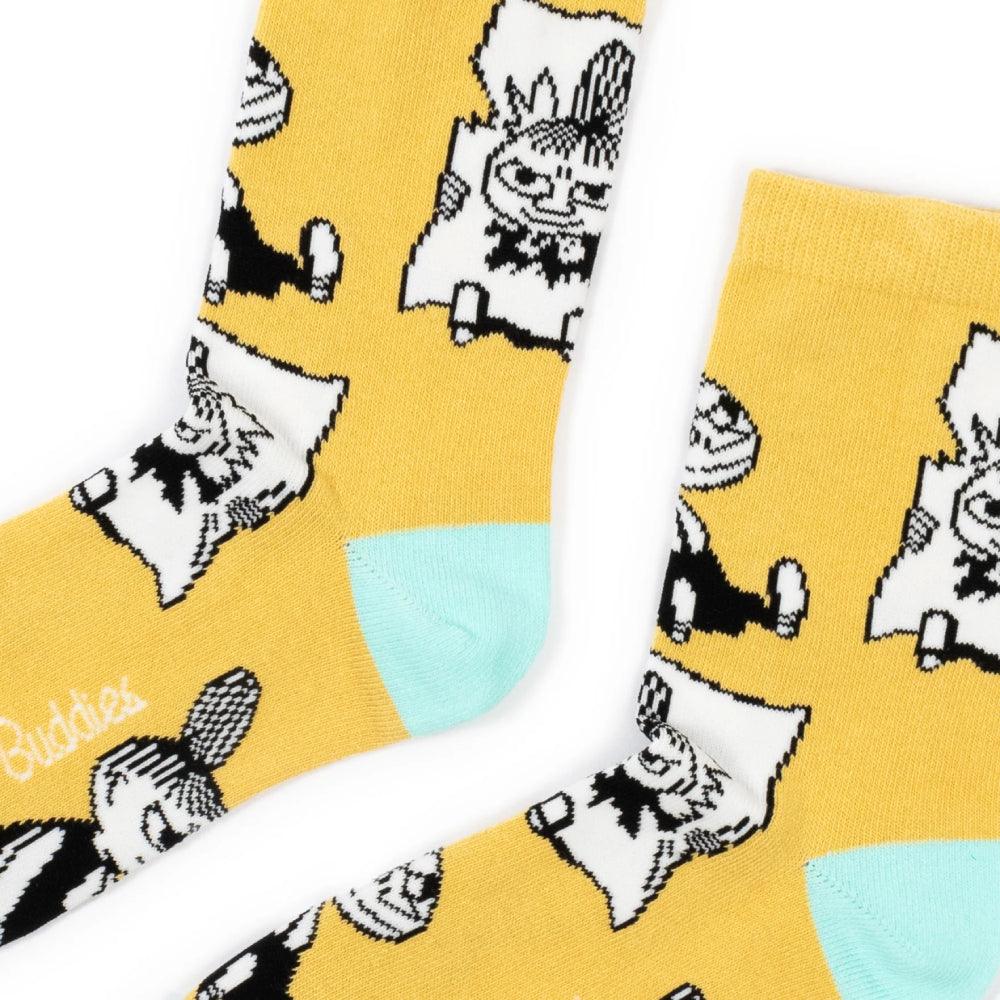 Little My Trickster Socks Yellow 36-42 - Nordicbuddies Moomin Shop Maroc