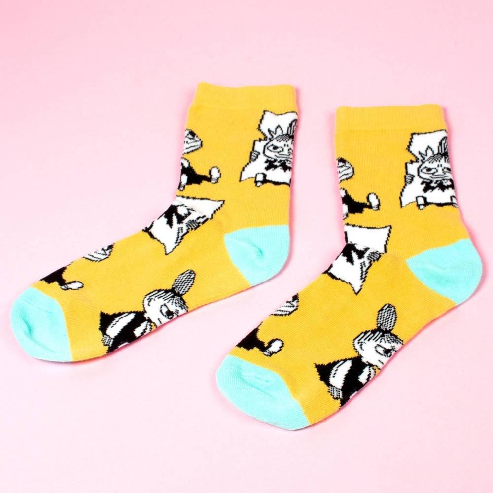 Little My Trickster Socks Yellow 36-42 - Nordicbuddies Moomin Shop Maroc