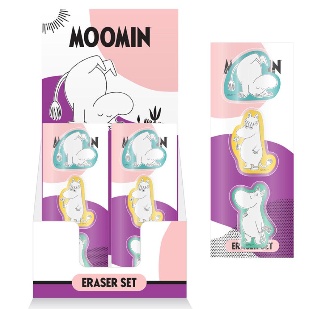 Moomin 3 Piece Eraser Set - Puckator Moomin Shop Maroc