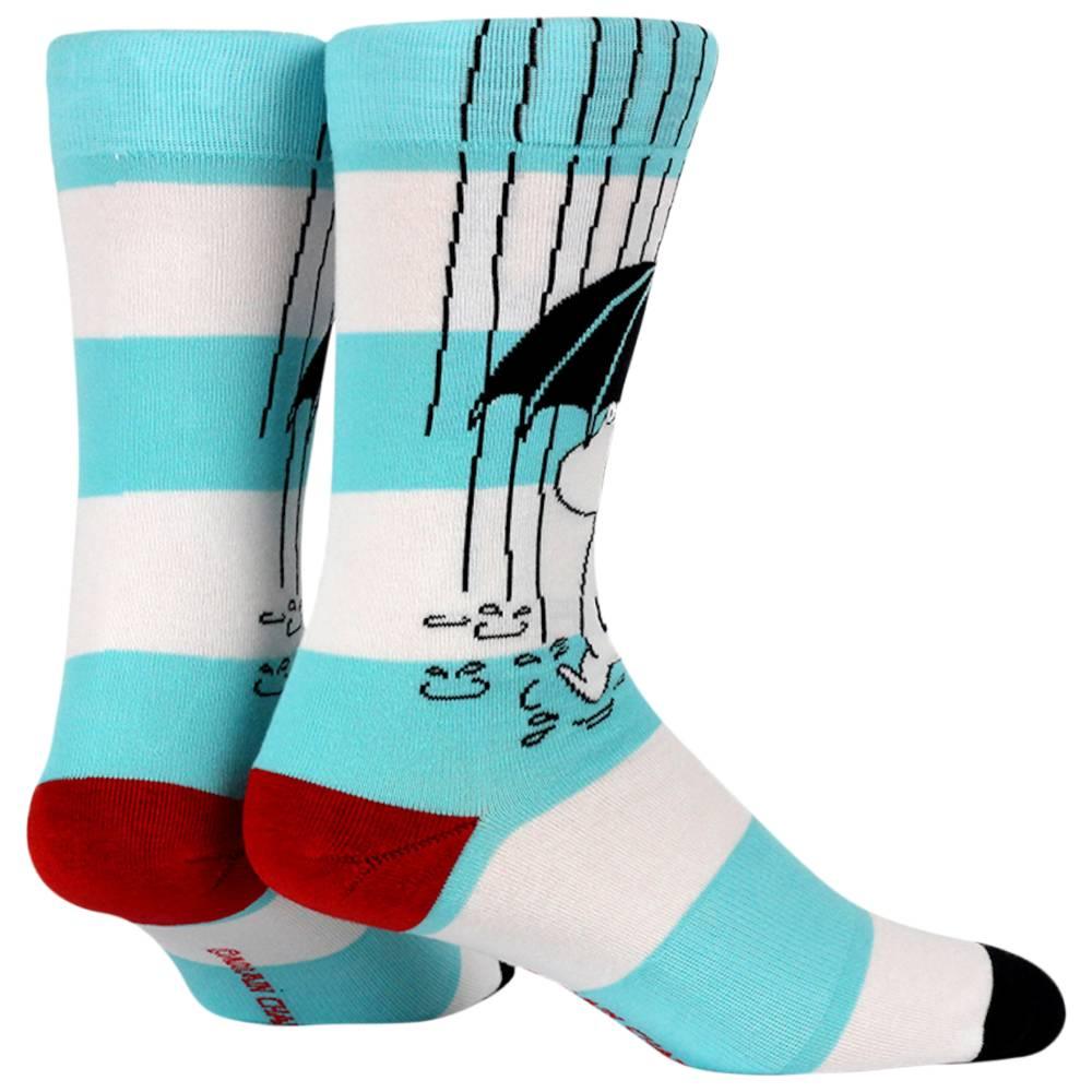 Moomin Light Blue Socks Raining - NVRLND Moomin Shop Maroc