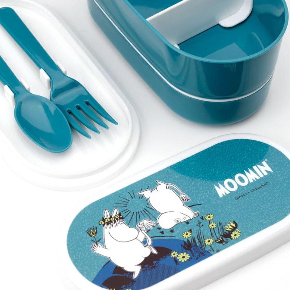 Moomin Stacked Lunch Box with Cutlery - Puckator Moomin Shop Maroc