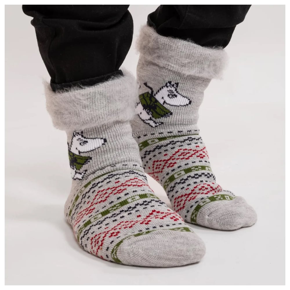 Moomintroll Fluffy Socks Grey - Martinex