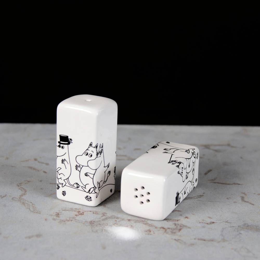 Salière et poivrière de la famille Moomin - Pluto Design