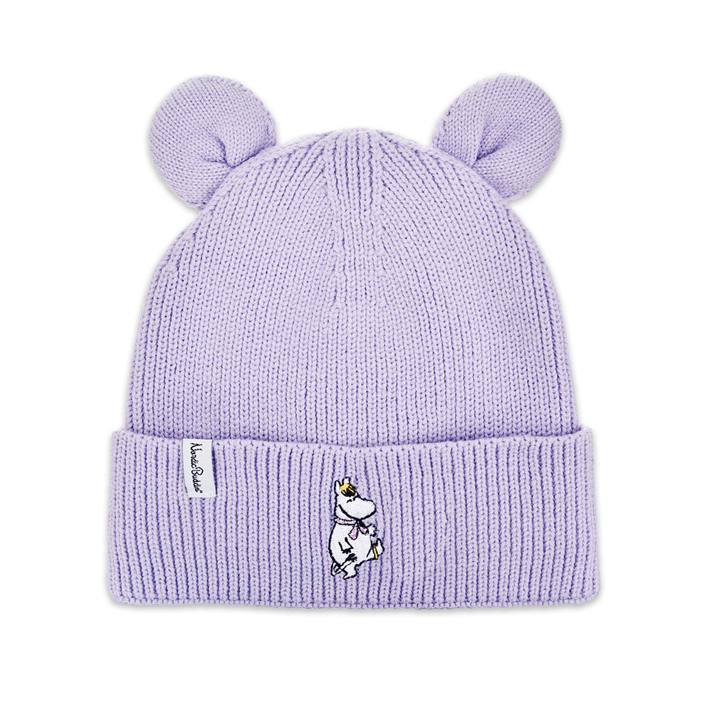 Snorkmaiden Purple Bear Ear Beanie Kids - Nordicbuddies