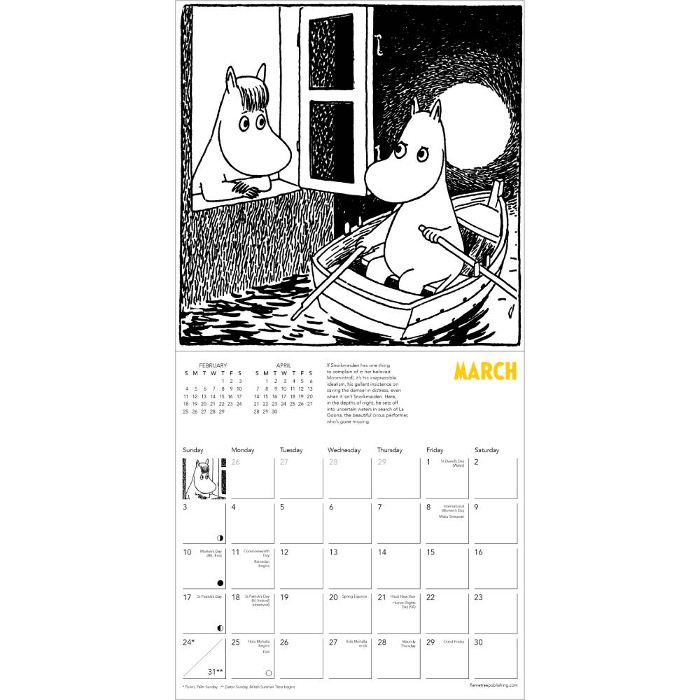 Mini Wall Calendar Comic Strip 2024 - Flame Tree