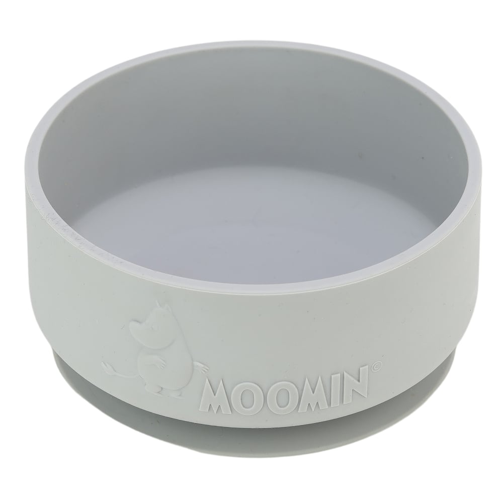 Moominpappa Bol en Silicone Gris – Rätt Start