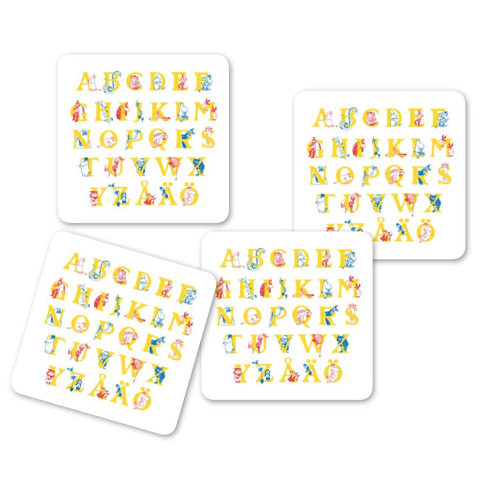 Moomin ABC Coaster 4-Pack - Opto Design