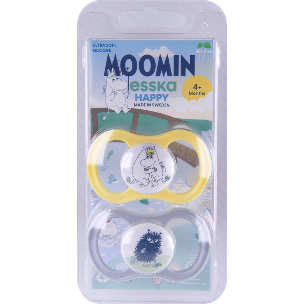 Ensemble de 2 sucettes Moomintroll &amp; Stinky - Esska