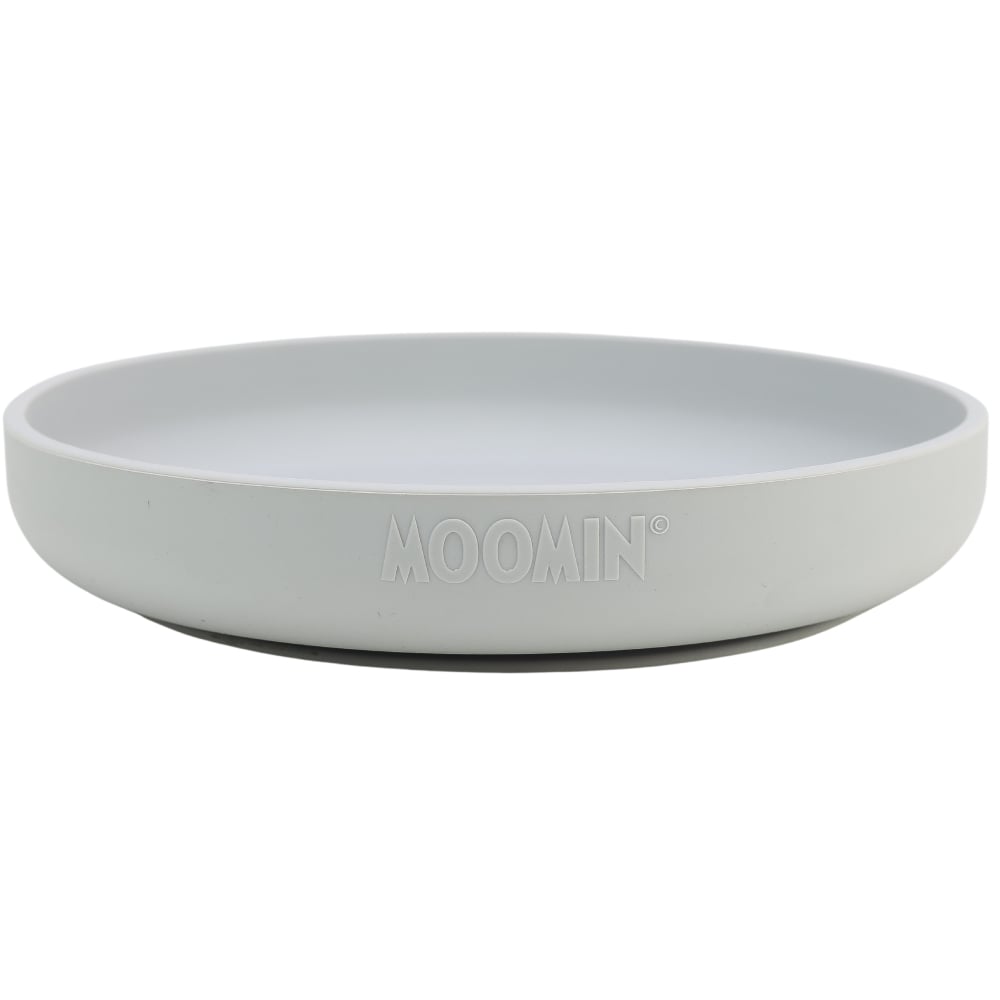 Assiette en silicone Moominpappa gris – Rätt Start