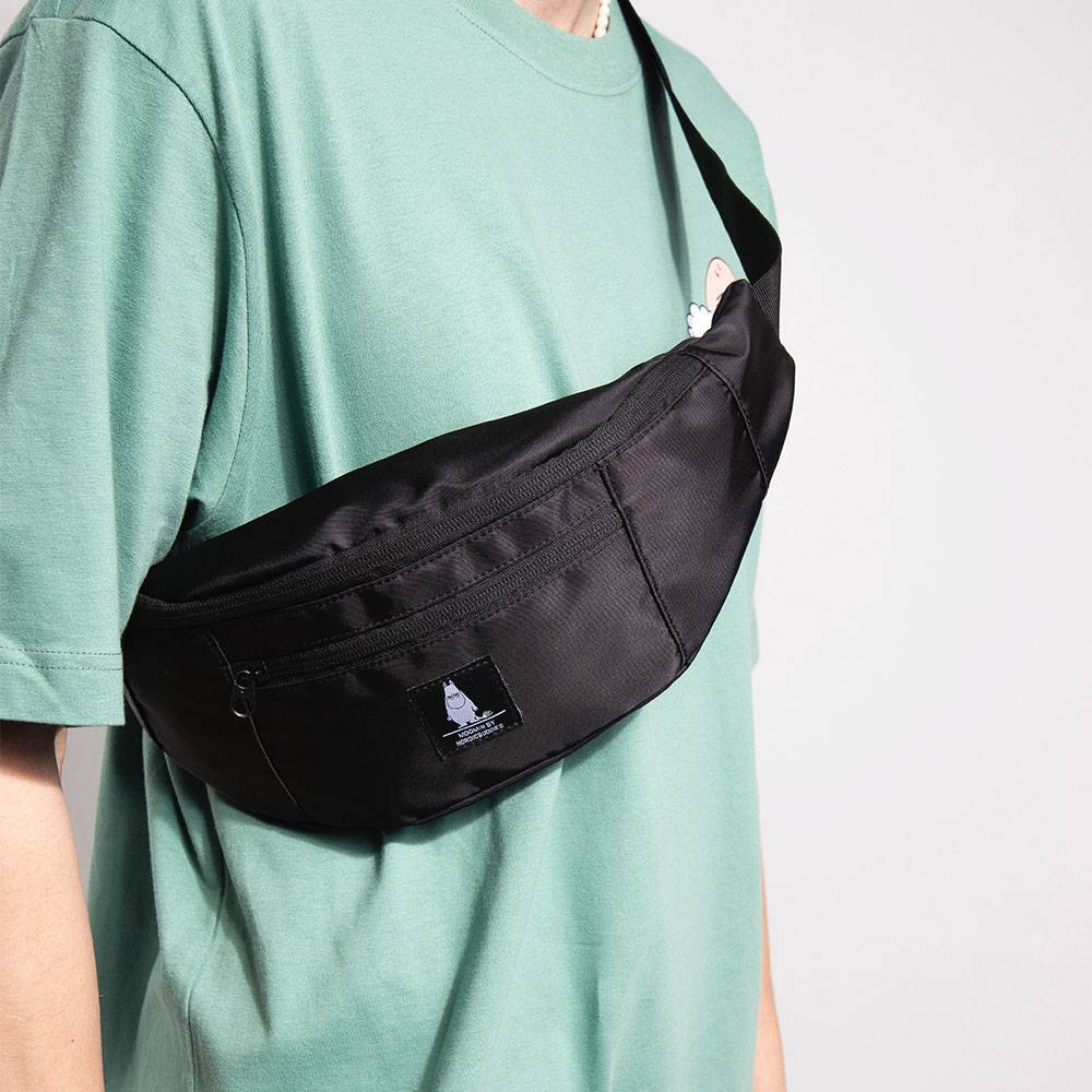 Sac banane Moomintroll Noir - Nordicbuddies