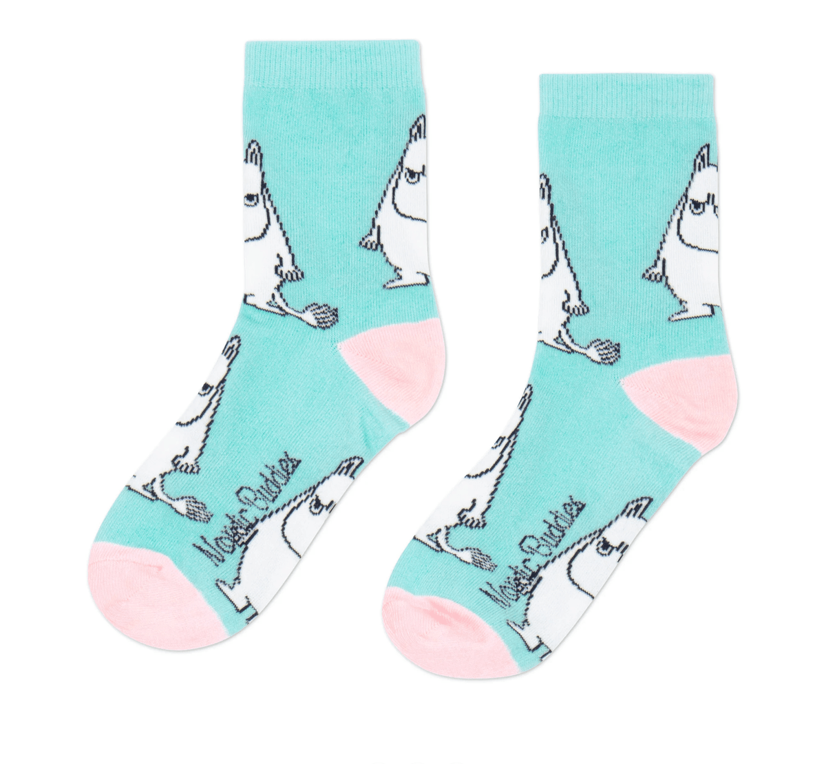 a pair of socks with polar bears on them