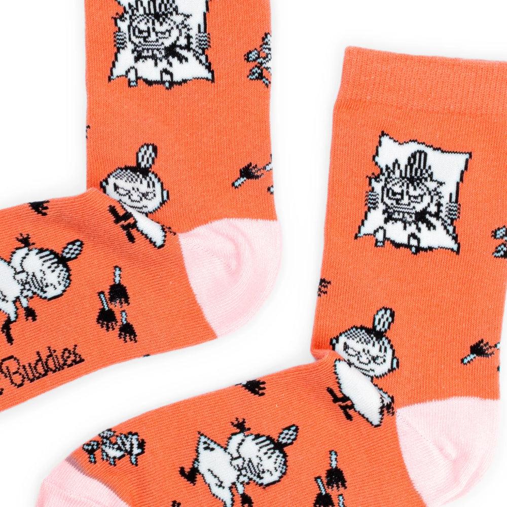 Little My Happiness Socks Orange 36-42 - Nordicbuddies Moomin Shop Maroc