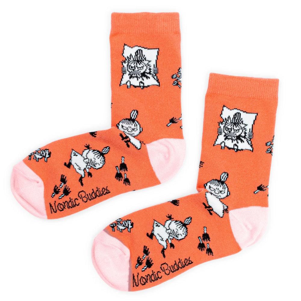 Little My Happiness Socks Orange 36-42 - Nordicbuddies Moomin Shop Maroc