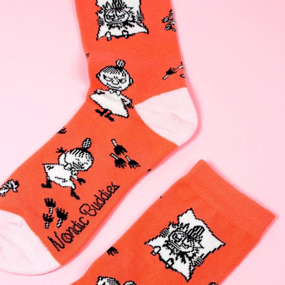 Little My Happiness Socks Orange 36-42 - Nordicbuddies Moomin Shop Maroc