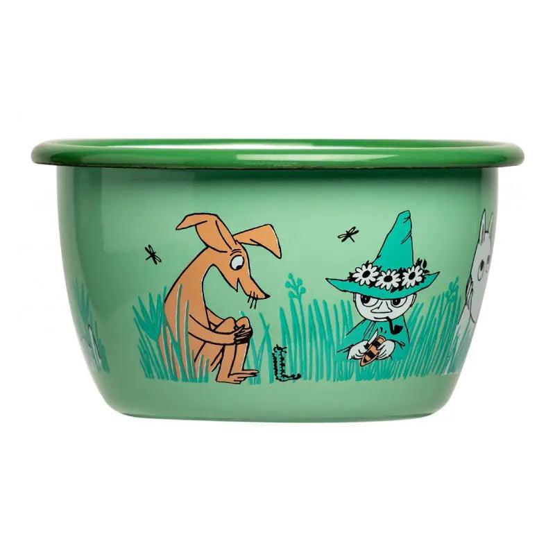 Moomin Boys Enamel Bowl 3 dl - Muurla Moomin Shop Maroc