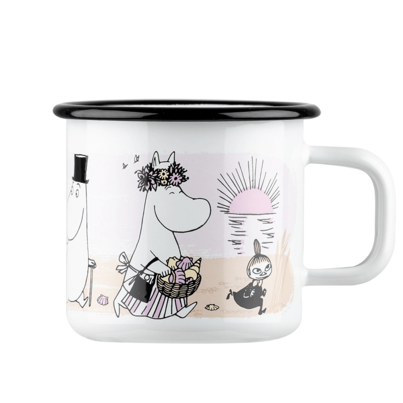 Moomin Enamel Mug 3.7 dl Moomin Beach - Muurla Moomin Shop Maroc