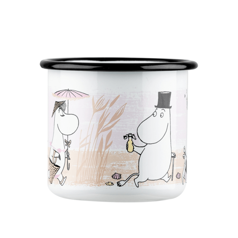 Moomin Enamel Mug 3.7 dl Moomin Beach - Muurla Moomin Shop Maroc