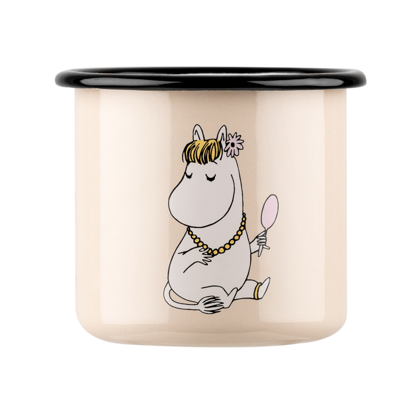 Moomin Enamel Mug 3,7 dl Snorkmaiden Retro - Muurla Moomin Shop Maroc