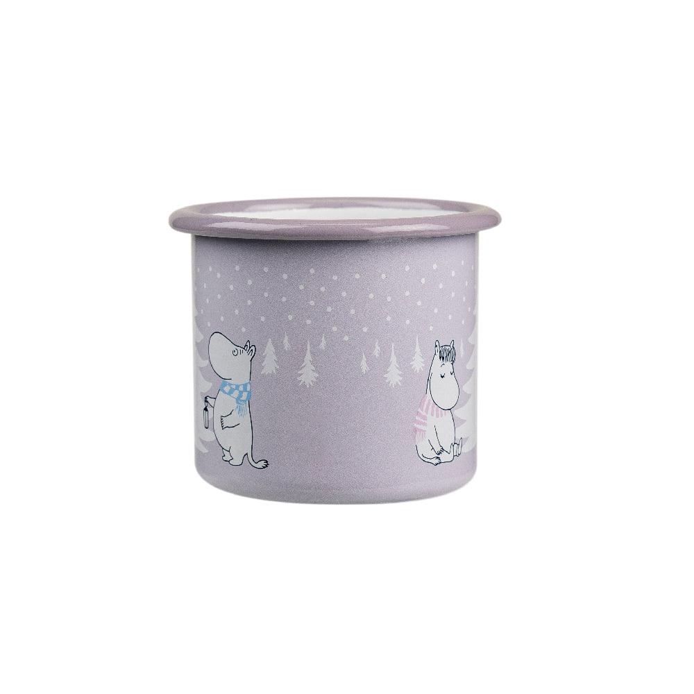 Moomin Enamel Mug Snowfall 2,5dl - Muurla Moomin Shop Maroc