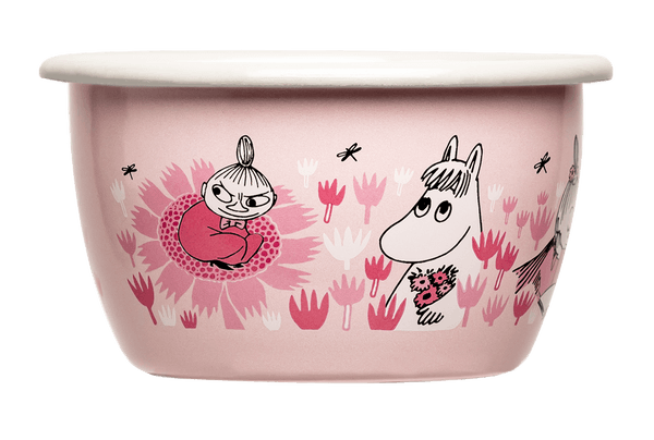 Moomin Girls Enamel Bowl 3 dl - Muurla Moomin Shop Maroc