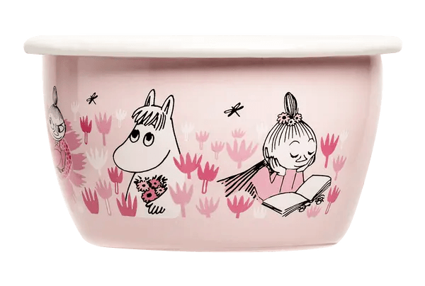 Moomin Girls Enamel Bowl 3 dl - Muurla Moomin Shop Maroc