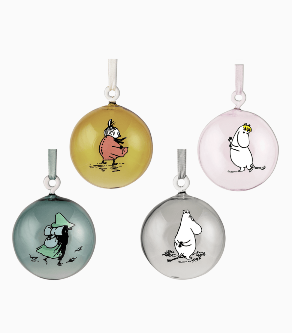 Moomin Originals Decoration Ball 4 set - Muurla Moomin Shop Maroc