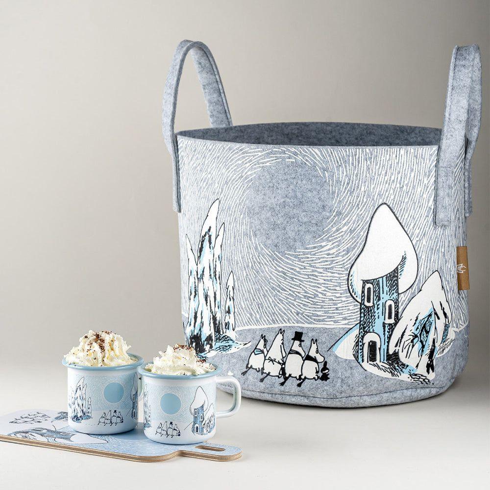 Moomin Snowy Valley Storage Basket - Muurla Moomin Shop Maroc