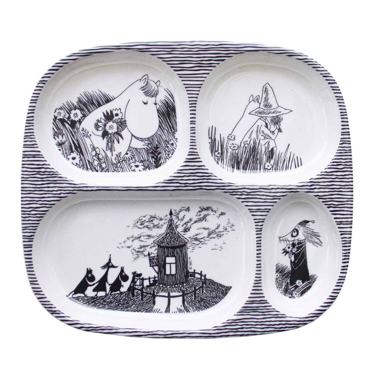 Moomin Tray Plate Graphic Collection - Rätt Start Moomin Shop Maroc