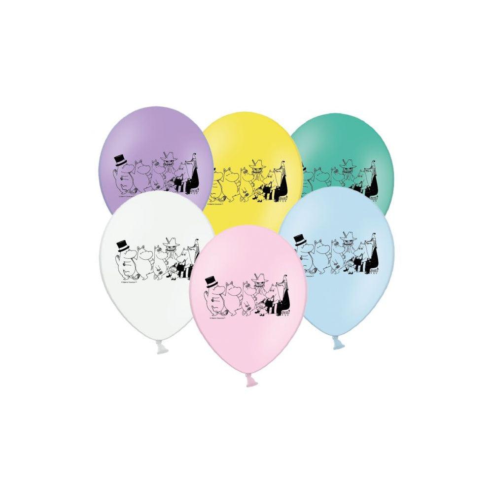 Moomin and friends balloons 6 pcs/pack Moomin Shop Maroc